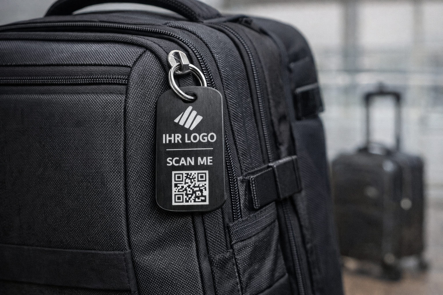 Sicherheits-Tag an Tasche/Koffer